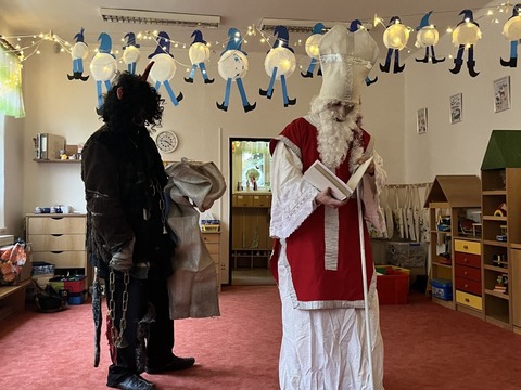 Čert a Mikuláš ve školce 05.12.2025